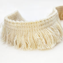 Load image into Gallery viewer, 25m 4cm Beige Cotton Thread Tassel Lace Decorative Ribbon For Craft DIY Curtain Home Decorative Clothes Sewing Accessories