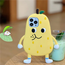 Load image into Gallery viewer, Snow Pear Silicone Phone Case, For iPhone 14, For iPhone 13 Pro, For iPhone 12, For iPhone 12 Pro, For iPhone 11 Pro Max