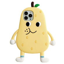 Load image into Gallery viewer, Snow Pear Silicone Phone Case, For iPhone 14, For iPhone 13 Pro, For iPhone 12, For iPhone 12 Pro, For iPhone 11 Pro Max