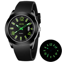 Load image into Gallery viewer, addies MY-1601 Luminous Version Silicone Watchstrap Quartz Watch, Support Calendar