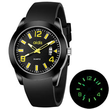 Load image into Gallery viewer, addies MY-1601 Luminous Version Silicone Watchstrap Quartz Watch, Support Calendar