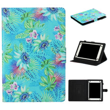 Load image into Gallery viewer, Tablet PC Universal Coloured Drawing Pattern Horizontal Flip Leather Case with Holder &amp; Card Slot