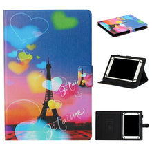 Load image into Gallery viewer, Tablet PC Universal Coloured Drawing Pattern Horizontal Flip Leather Case with Holder &amp; Card Slot