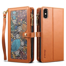 Load image into Gallery viewer, ESEBLE Star Series Lanyard Zipper Wallet RFID Leather Case, For iPhone XR, For iPhone 8 Plus / 7 Plus, For iPhone 6s / 6, For iPhone 6s Plus / 6 Plus