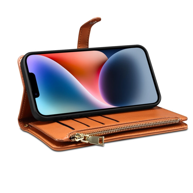 ESEBLE Star Series Lanyard Zipper Wallet RFID Leather Case, For iPhone XR, For iPhone 8 Plus / 7 Plus, For iPhone 6s / 6, For iPhone 6s Plus / 6 Plus