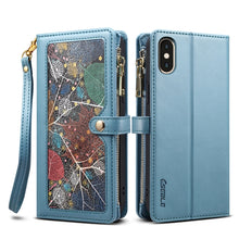 Load image into Gallery viewer, ESEBLE Star Series Lanyard Zipper Wallet RFID Leather Case, For iPhone XR, For iPhone 8 Plus / 7 Plus, For iPhone 6s / 6, For iPhone 6s Plus / 6 Plus