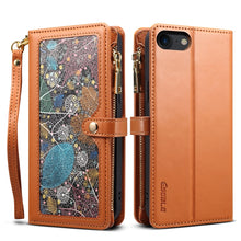Load image into Gallery viewer, ESEBLE Star Series Lanyard Zipper Wallet RFID Leather Case, For iPhone XR, For iPhone 8 Plus / 7 Plus, For iPhone 6s / 6, For iPhone 6s Plus / 6 Plus