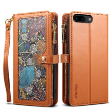 Load image into Gallery viewer, ESEBLE Star Series Lanyard Zipper Wallet RFID Leather Case, For iPhone XR, For iPhone 8 Plus / 7 Plus, For iPhone 6s / 6, For iPhone 6s Plus / 6 Plus