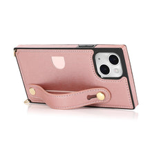 Load image into Gallery viewer, Crossbody Wrist Strap Card Holder Phone Case, For iPhone 14, For iPhone 14 Plus, For iPhone 14 Pro, For iPhone 14 Pro Max