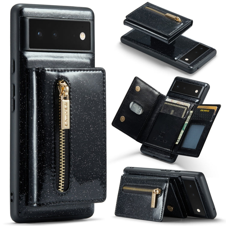 DG.MING M3 Series Glitter Powder Card Bag Leather Case, For Google Pixel 6, For Samsung Galaxy S20 FE, For iPhone 11 Pro, For Samsung Galaxy S21 5G, For iPhone 11 Pro Max, For Samsung Galaxy S21 Ultra 5G, For Samsung Galaxy Z Fold3 5G                  ...