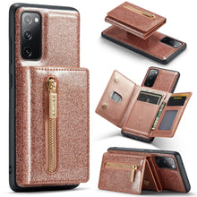 Load image into Gallery viewer, DG.MING M3 Series Glitter Powder Card Bag Leather Case, For Google Pixel 6, For Samsung Galaxy S20 FE, For iPhone 11 Pro, For Samsung Galaxy S21 5G, For iPhone 11 Pro Max, For Samsung Galaxy S21 Ultra 5G, For Samsung Galaxy Z Fold3 5G                  ...