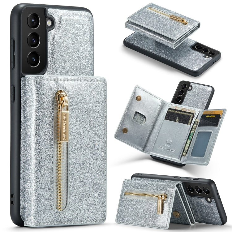 DG.MING M3 Series Glitter Powder Card Bag Leather Case, For Google Pixel 6, For Samsung Galaxy S20 FE, For iPhone 11 Pro, For Samsung Galaxy S21 5G, For iPhone 11 Pro Max, For Samsung Galaxy S21 Ultra 5G, For Samsung Galaxy Z Fold3 5G                  ...