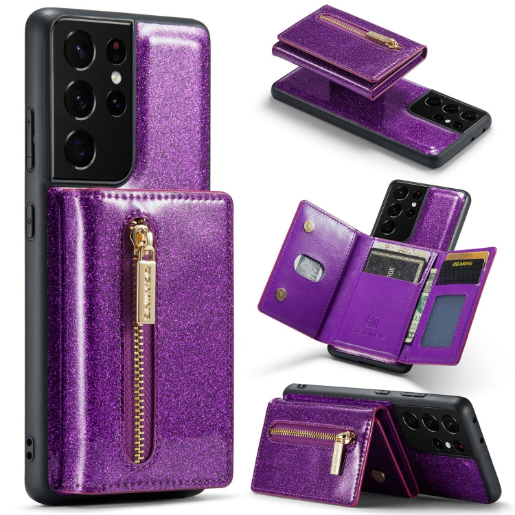 DG.MING M3 Series Glitter Powder Card Bag Leather Case, For Google Pixel 6, For Samsung Galaxy S20 FE, For iPhone 11 Pro, For Samsung Galaxy S21 5G, For iPhone 11 Pro Max, For Samsung Galaxy S21 Ultra 5G, For Samsung Galaxy Z Fold3 5G                  ...