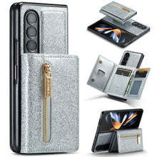 Load image into Gallery viewer, DG.MING M3 Series Glitter Powder Card Bag Leather Case, For Google Pixel 6, For Samsung Galaxy S20 FE, For iPhone 11 Pro, For Samsung Galaxy S21 5G, For iPhone 11 Pro Max, For Samsung Galaxy S21 Ultra 5G, For Samsung Galaxy Z Fold3 5G                  ...