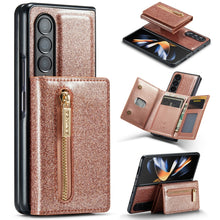 Load image into Gallery viewer, DG.MING M3 Series Glitter Powder Card Bag Leather Case, For Google Pixel 6, For Samsung Galaxy S20 FE, For iPhone 11 Pro, For Samsung Galaxy S21 5G, For iPhone 11 Pro Max, For Samsung Galaxy S21 Ultra 5G, For Samsung Galaxy Z Fold3 5G                  ...