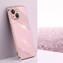 Load image into Gallery viewer, XINLI Straight Edge 6D Electroplate TPU Phone Case, For iPhone 14, For iPhone 14 Plus, For iPhone 14 Pro, For iPhone 14 Pro Max, For iPhone 13, For iPhone 13 mini