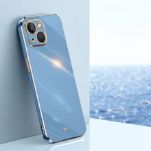 Load image into Gallery viewer, XINLI Straight Edge 6D Electroplate TPU Phone Case, For iPhone 14, For iPhone 14 Plus, For iPhone 14 Pro, For iPhone 14 Pro Max, For iPhone 13, For iPhone 13 mini