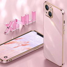 Load image into Gallery viewer, XINLI Straight Edge 6D Electroplate TPU Phone Case, For iPhone 14, For iPhone 14 Plus, For iPhone 14 Pro, For iPhone 14 Pro Max, For iPhone 13, For iPhone 13 mini