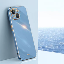 Load image into Gallery viewer, XINLI Straight Edge 6D Electroplate TPU Phone Case, For iPhone 14, For iPhone 14 Plus, For iPhone 14 Pro, For iPhone 14 Pro Max, For iPhone 13, For iPhone 13 mini