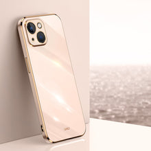 Load image into Gallery viewer, XINLI Straight Edge 6D Electroplate TPU Phone Case, For iPhone 14, For iPhone 14 Plus, For iPhone 14 Pro, For iPhone 14 Pro Max, For iPhone 13, For iPhone 13 mini