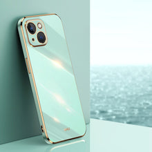 Load image into Gallery viewer, XINLI Straight Edge 6D Electroplate TPU Phone Case, For iPhone 14, For iPhone 14 Plus, For iPhone 14 Pro, For iPhone 14 Pro Max, For iPhone 13, For iPhone 13 mini