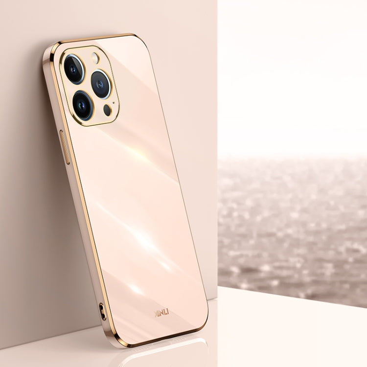 XINLI Straight Edge 6D Electroplate TPU Phone Case, For iPhone 14, For iPhone 14 Plus, For iPhone 14 Pro, For iPhone 14 Pro Max, For iPhone 13, For iPhone 13 mini