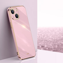 Load image into Gallery viewer, XINLI Straight Edge 6D Electroplate TPU Phone Case, For iPhone 14, For iPhone 14 Plus, For iPhone 14 Pro, For iPhone 14 Pro Max, For iPhone 13, For iPhone 13 mini