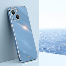 Load image into Gallery viewer, XINLI Straight Edge 6D Electroplate TPU Phone Case, For iPhone 14, For iPhone 14 Plus, For iPhone 14 Pro, For iPhone 14 Pro Max, For iPhone 13, For iPhone 13 mini