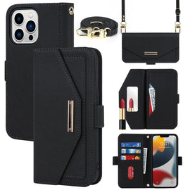 Cross Texture Lanyard Leather Phone Case, For iPhone 14 Pro Max, For iPhone 14 Pro, For iPhone 14, For iPhone 14 Plus, For iPhone 13 Pro Max, For iPhone 13 Pro, For iPhone 13 mini, For iPhone 12 Pro Max, For iPhone 12 / 12 Pro
