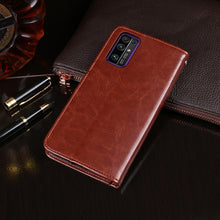 Load image into Gallery viewer, idewei Crazy Horse Texture Horizontal Flip Leather Case with Holder &amp; Card Slots &amp; Wallet, For Huawei Honor 30