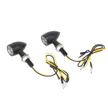 Load image into Gallery viewer, For Kawasaki / Suzuki / Yamaha / Honda T-S002 1 Pair Motorcycle LED Mini Turn Signal Metal Retro Signal Light, For Kawasaki / Suzuki / Yamaha / Honda