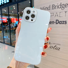 Load image into Gallery viewer, Solid Color Tempered Glass Phone Case, For iPhone 11 Pro Max, For iPhone 11 Pro, For iPhone 11