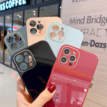 Load image into Gallery viewer, Solid Color Tempered Glass Phone Case, For iPhone 11 Pro Max, For iPhone 11 Pro, For iPhone 11