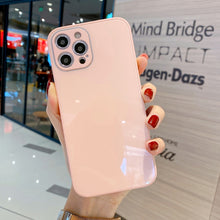Load image into Gallery viewer, Solid Color Tempered Glass Phone Case, For iPhone 11 Pro Max, For iPhone 11 Pro, For iPhone 11
