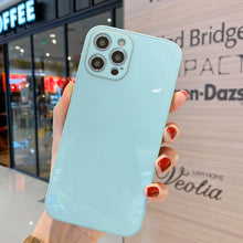 Load image into Gallery viewer, Solid Color Tempered Glass Phone Case, For iPhone 11 Pro Max, For iPhone 11 Pro, For iPhone 11