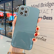 Load image into Gallery viewer, Solid Color Tempered Glass Phone Case, For iPhone 11 Pro Max, For iPhone 11 Pro, For iPhone 11