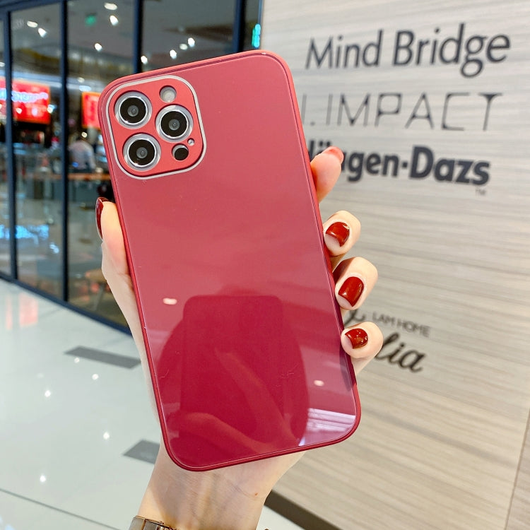 Solid Color Tempered Glass Phone Case, For iPhone 11 Pro Max, For iPhone 11 Pro, For iPhone 11