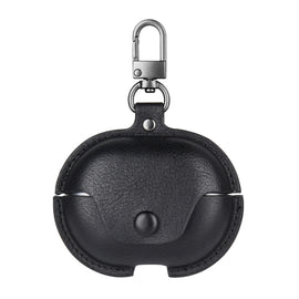 Business Leather Earphone Protective Case with Hook