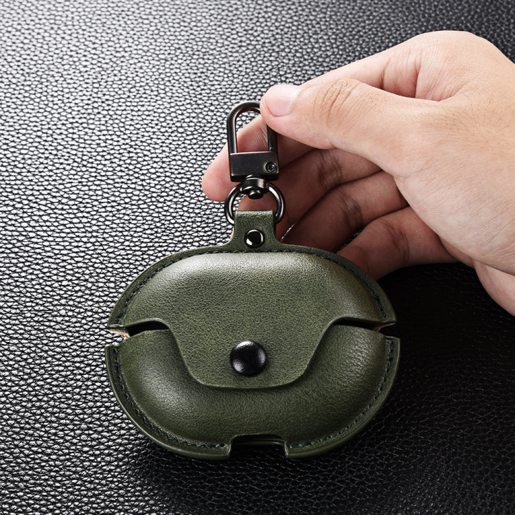 Business Leather Earphone Protective Case with Hook