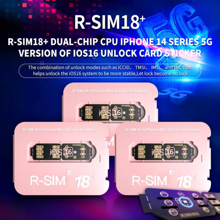 R-SIM 18+ Turns Locked Into Unlocked iOS16 System Universal 5G Unlocking Card