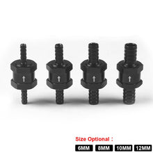 Load image into Gallery viewer, Car  Aluminium Alloy Fuel Petrol One Way Non Return Check Valve, 6mm Black, 8mm Black, 10mm Black, 12mm Black