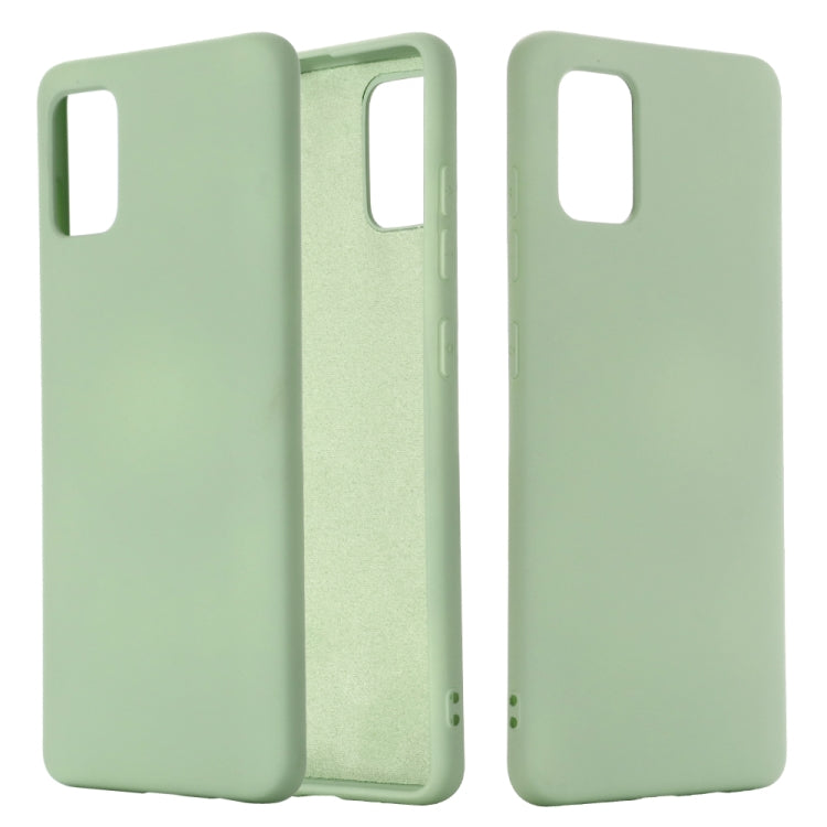 Solid Color Liquid Silicone Dropproof Full Coverage Protective Case, For Galaxy A31