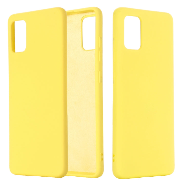 Solid Color Liquid Silicone Dropproof Full Coverage Protective Case, For Galaxy A31