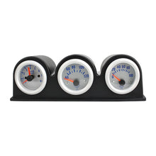 Load image into Gallery viewer, 52mm 3 in 1 12V Car Combined Meter Tachometer + Water Temp Gauge + Oil Press Gauge with Bracket, Tachometer + Water Temp Gauge + Oil Press Gauge
