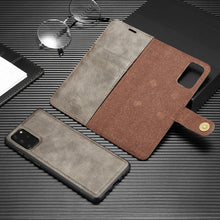 Load image into Gallery viewer, DG.MING Crazy Horse Texture Flip Detachable Magnetic Leather Case with Holder &amp; Card Slots &amp; Wallet, For Galaxy S20+