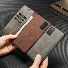 Load image into Gallery viewer, DG.MING Crazy Horse Texture Flip Detachable Magnetic Leather Case with Holder &amp; Card Slots &amp; Wallet, For Galaxy S20+