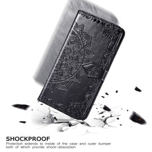 Load image into Gallery viewer, Embossed Mandala Pattern PC + TPU Horizontal Flip Leather Case with Holder &amp; Card Slots