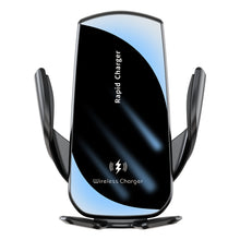 Load image into Gallery viewer, V5 15W Smart Induction Wireless Charger Car Phone Holder, V5 15W Black