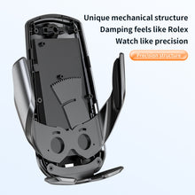 Load image into Gallery viewer, V5 15W Smart Induction Wireless Charger Car Phone Holder, V5 15W Black