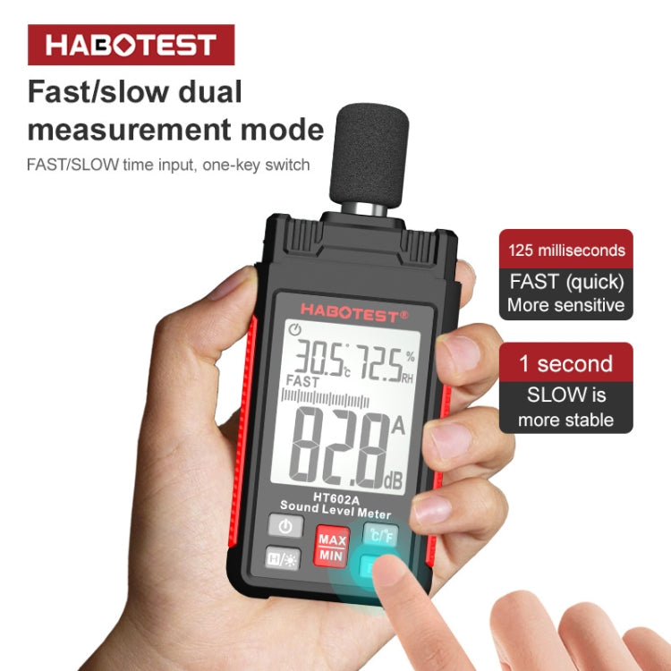 HABOTEST HT602A Multifunctional Digital Display Noise Decibel Tester, HT602